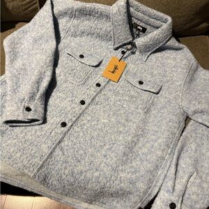 Stussy Casentino Wool Blue Button-Up shacket Jacket